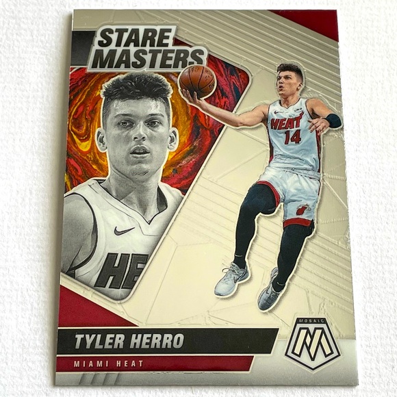 2020-21 TYLER HERRO MOSAIC Stare Masters Basketball Card #1 - Picture 1 of 2